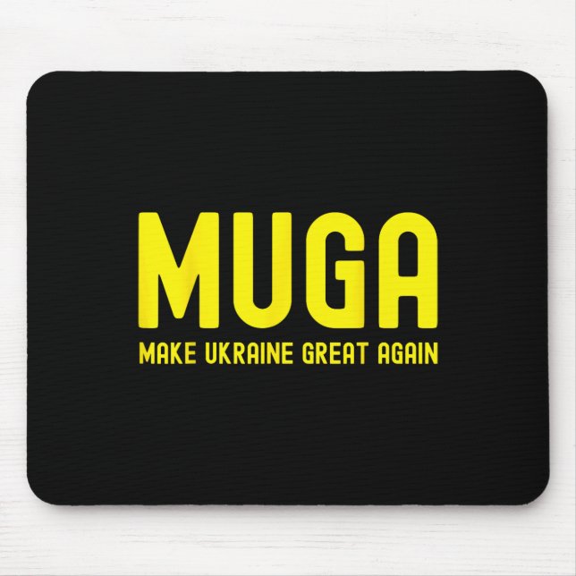 Make Ukraine Great Again Support Funny Saying  Mouse Mat (Front)