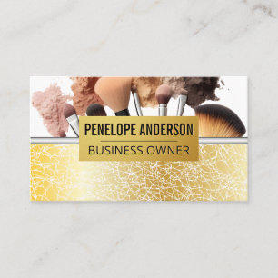 Make Up Artist Assorted Brushes Business Card
