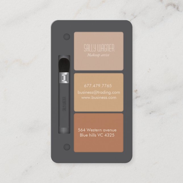 Make-up artist business card (Front)
