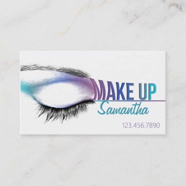 Make up artist business card Makeup artist (Front)