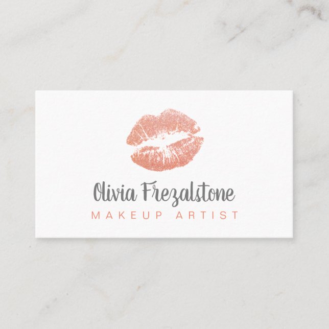 Make Up Artist Business Cards (Front)