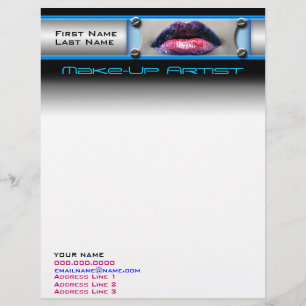 Make-Up Artist Business Letterhead
