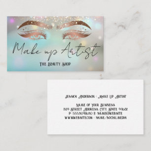 Make Up Artist   Eye Lashes   Glow Business Card