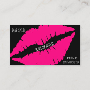 Make-up artist freelance cosmetic business business card
