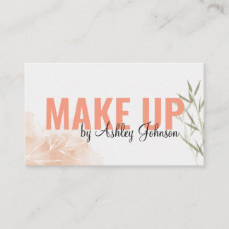 Make Up Artist Minimalistic Bamboo Style Business Card