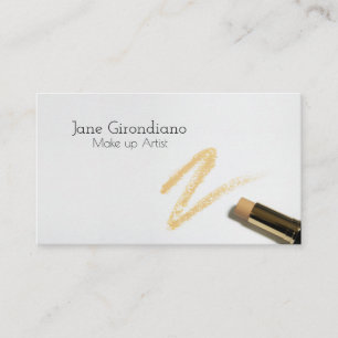 Make up Artist Modern Professional Elegant Business Card
