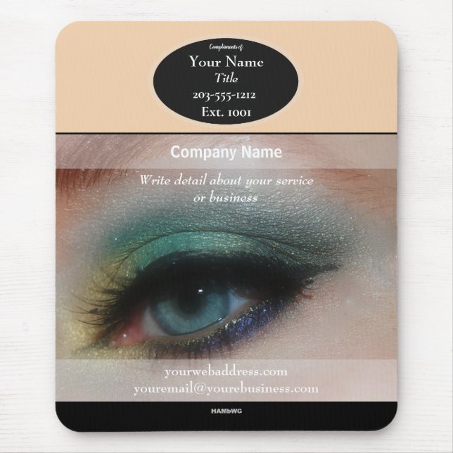 Make-Up Artist Promotional Mouse Pad - HAMbyWG (Front)
