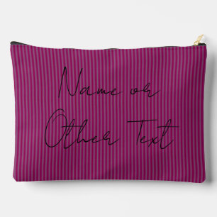 Make-Up Bag Raspberry Pink Lines HAMbyWG