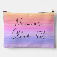 Make-Up Bag with Mixed Colour Lines HAMbyWG