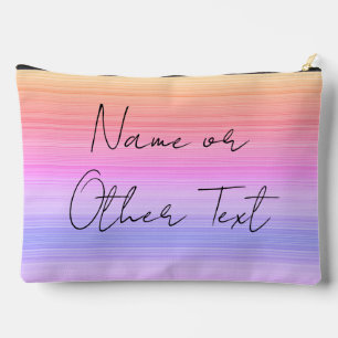Make-Up Bag with Mixed Colour Lines HAMbyWG