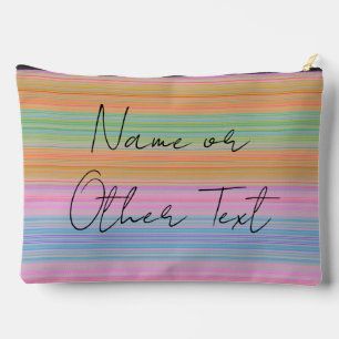 Make-Up Bag with Mixed Colour Lines HAMbyWG