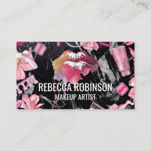 Make Up Beauty Accessories   Lips Business Card