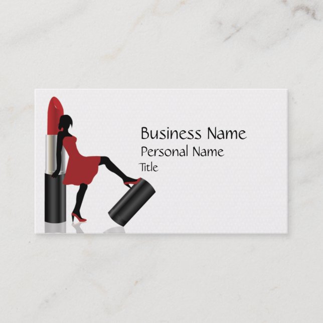 Make-Up Beauty Salon Cool  Business Card (Front)