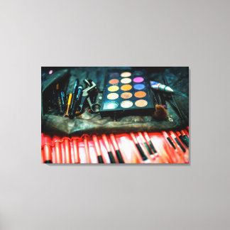 Make-Up Brushes Canvas Print