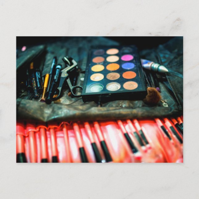 Make-Up Brushes Postcard (Front)