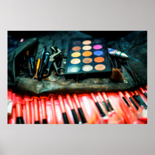 Make-Up Brushes Poster