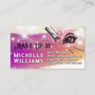 Make Up Brushes Star Dust Shimmer Business Card