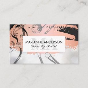 Make Up Brushes Women Beauty Appointment Card