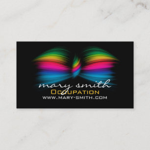 Make Up Business Abstract Butterfly Bow Business Card