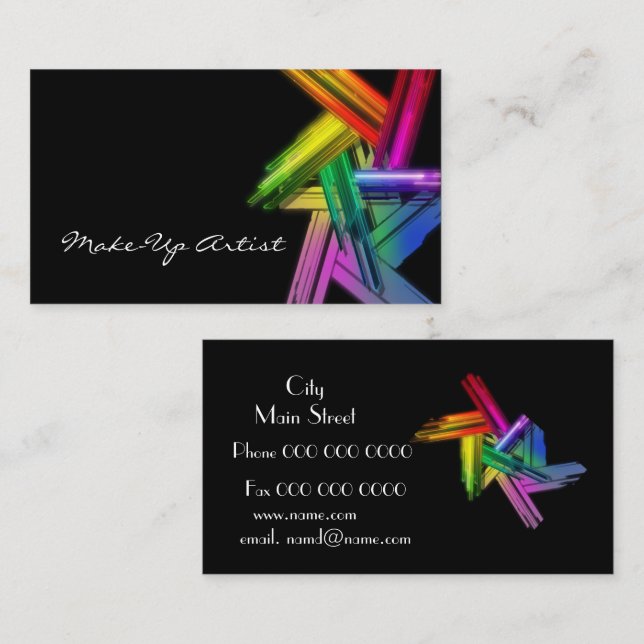 make_up_business business card (Front/Back)
