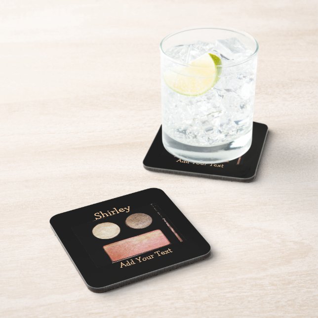 Make-Up Palette-Face by Shirley Taylor Coaster (Right Side)