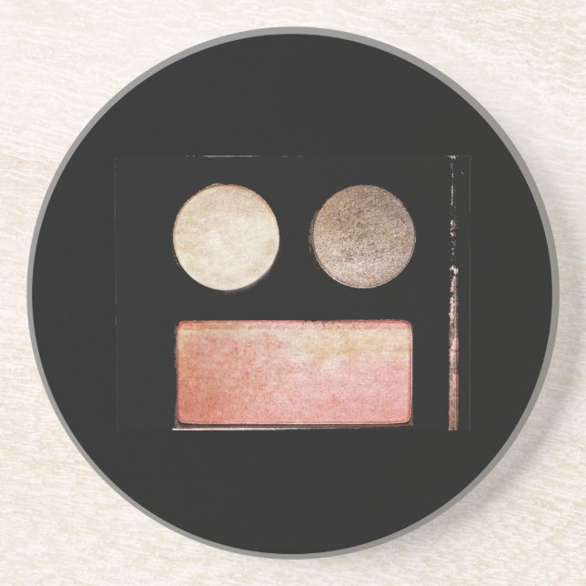 Make-Up Palette-Face by Shirley Taylor Coaster (Front)