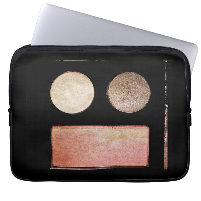 Make-Up Palette-Face by Shirley Taylor Laptop Sleeve (Front)