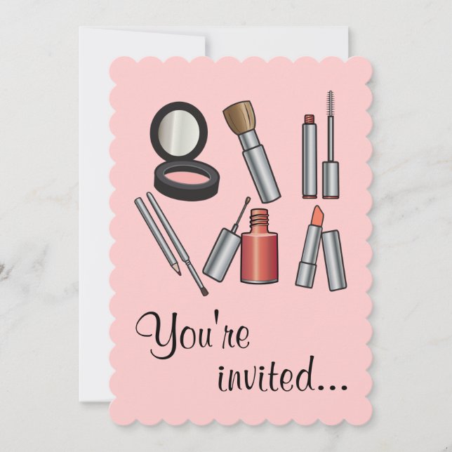 Make-Up Party Invitation (Front)
