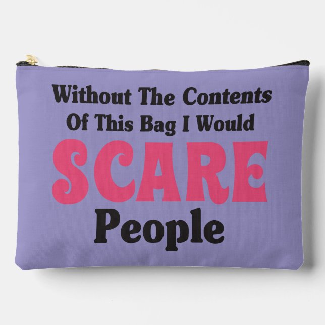 Make Up Quote Accessory Pouch (Front)