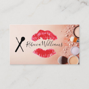 Make Up Tools   Lipstick Kiss Stain Business Card
