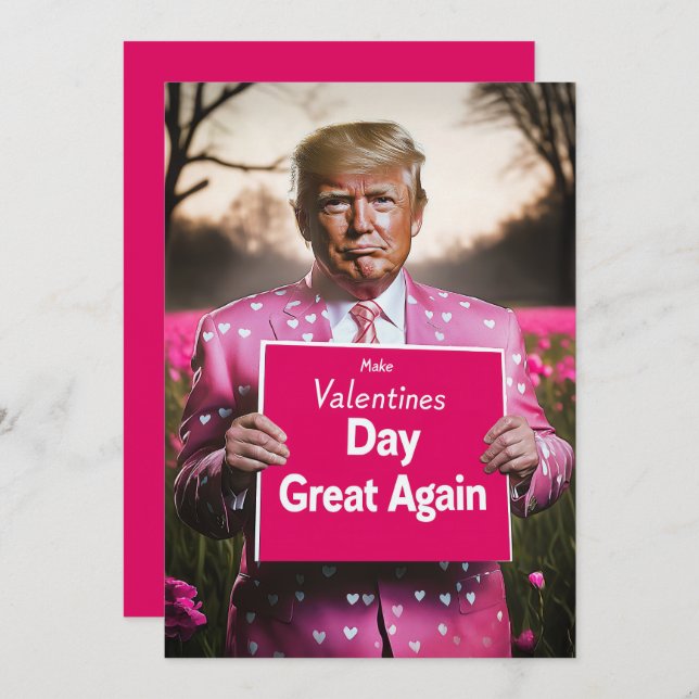 Make Valentine’s Day Great Again Invitation (Front/Back)