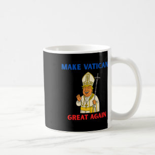 Make Vatican Great Again Funny Pope Trump Retro Ch Coffee Mug
