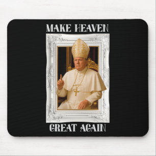 Make Vatican Great Again Funny Pope Trump Retro Ch Mouse Mat