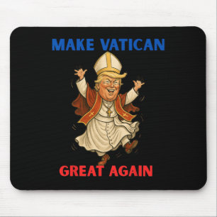 Make Vatican Great Again Funny Pope Trump Retro Ch Mouse Mat