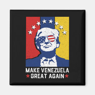 Make Venezuela Great Again 2026 Funny Trump Meme Magnet