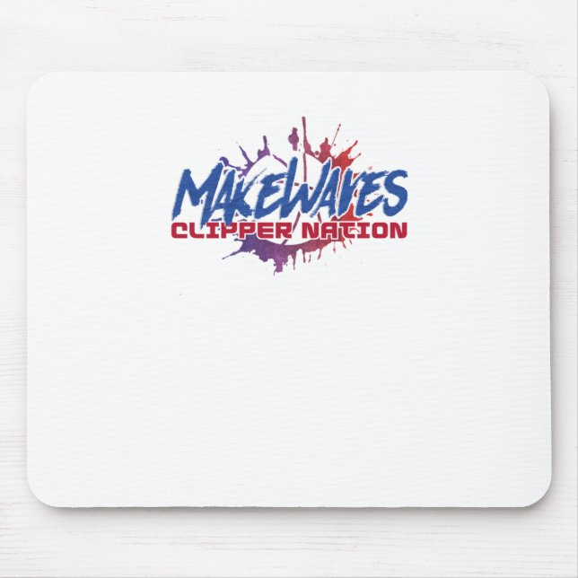 Make Waves Basketball  Mouse Mat (Front)