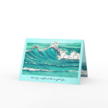 Make Waves card w/ place holder for personal text