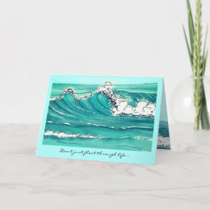 Make Waves card w/ place holder for personal text