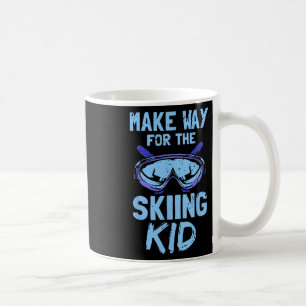 Make Way For The Skiing Kid Skier Ski Slopes Hobby Coffee Mug