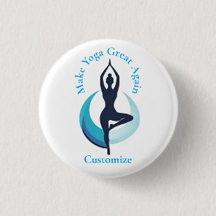 Make Yoga Great Again Thunder_Cove 3 Cm Round Badge