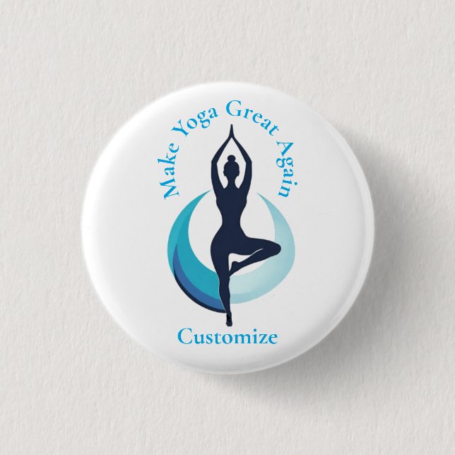 Make Yoga Great Again Thunder_Cove 3 Cm Round Badge (Front)