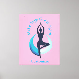 Make Yoga Great Again Thunder_Cove Canvas Print