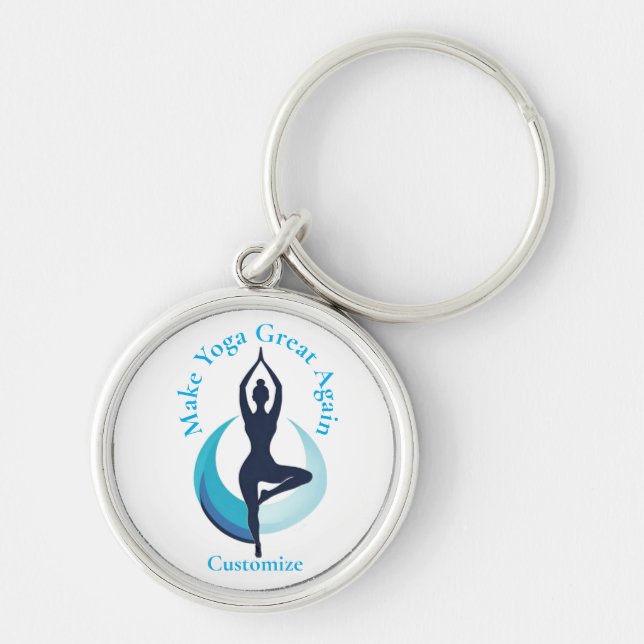 Make Yoga Great Again Thunder_Cove Key Ring (Front)