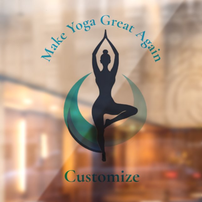 Make Yoga Great Again Thunder_Cove Window Cling (Sheet 2)