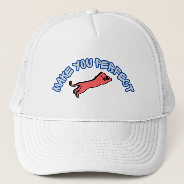 Make You Perfect Red Panther Graphic Cap (Front)