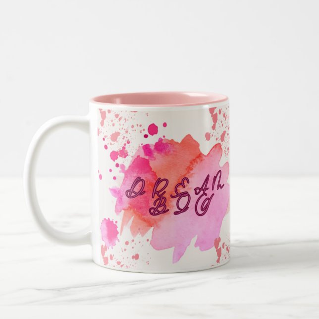Make your biggest dream colourful Two-Tone coffee mug (Left)