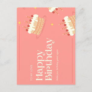 Make your birthday great again invitation postcard