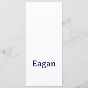 Make Your Brand 4" x 9.25" Squared Flat Menu
