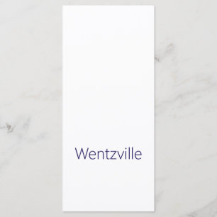 Make Your Brand 4" x 9" Flat Menu