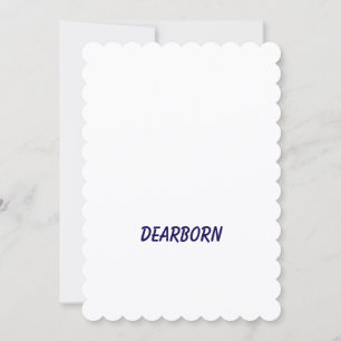 Make Your Brand 5" x 7" Scalloped Flat Greeting Card